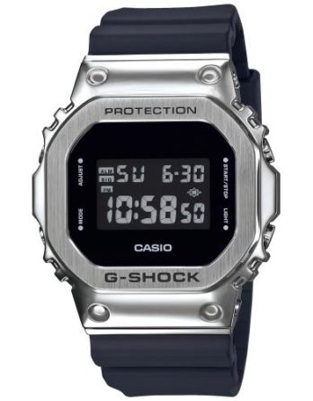 casio G-Shock GM-5600-1ER cinturino nero cassa acciaio